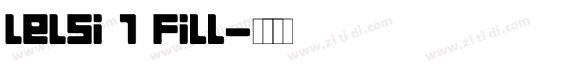 Lelsi 1 fill字体转换